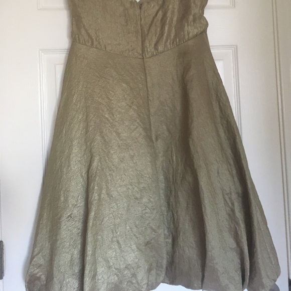 Essentials by ABS Gold Bubble Hem Sequin Dress - Picture 3 of 8